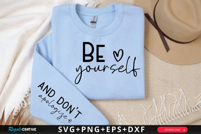 Be yourself Sleeve SVG Design, Inspirational sleeve SVG, Motivational Sleeve SVG, Positive Sleeve SVG SVG Regulrcrative 
