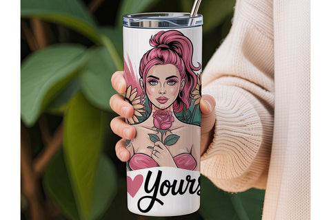 Be Yourself Tumbler Wrap PNG Sublimation DesignSVG 