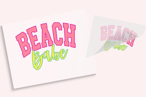 Beach Babe DTF Transfer Physical So Fontsy T-Shirt Iron-On Transfer Shop 8.5x11