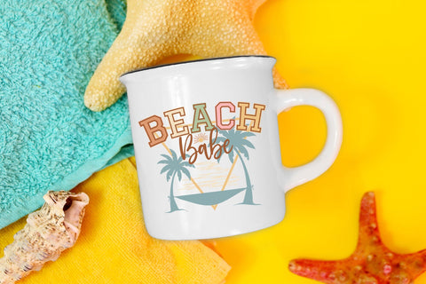 Beach Babe - Retro Summer Sublimation Sublimation CraftLabSVG 