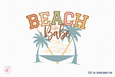Beach Babe - Retro Summer Sublimation Sublimation CraftLabSVG 