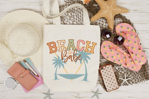 Beach Babe - Retro Summer Sublimation Sublimation CraftLabSVG 