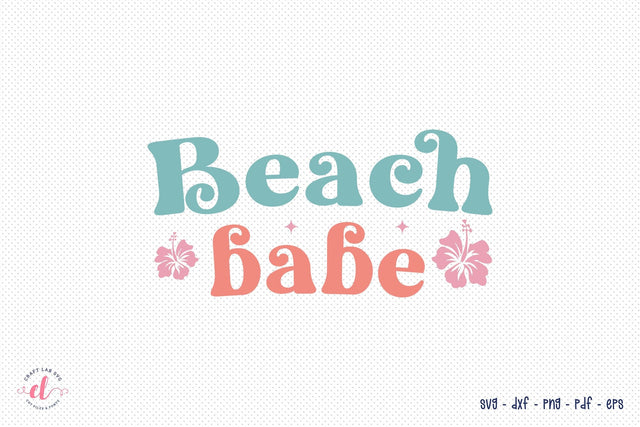 Beach Babe - Retro Summer SVG SVG CraftLabSVG 