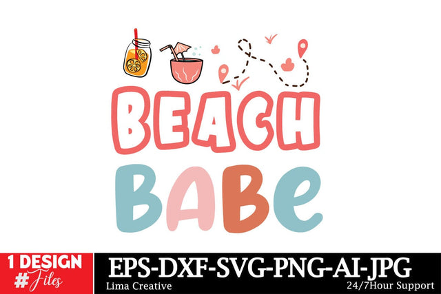 Beach Babe SVG Design,Summer SVG,Summer SVG Design,Summer Shirt Design,Summer Sublimation PNG,Beach SVG Cut File SVG Insomnia Std 