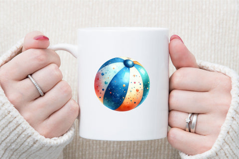 Beach Ball Sublimation Clipart Bundle Sublimation designartist 