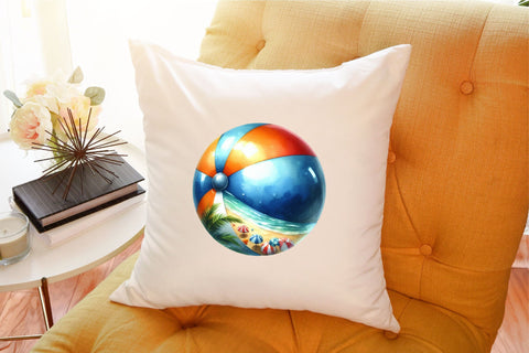 Beach Ball Sublimation Clipart Bundle Sublimation designartist 