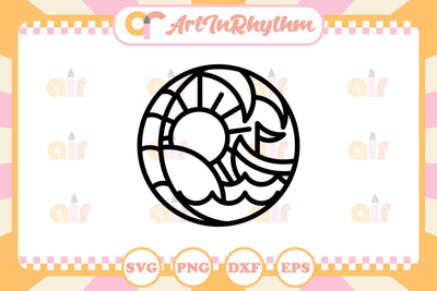 Beach Boat Logo Svg SVG Artinrhythm shop 