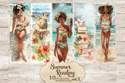Beach Bookmarks | Summer Printable Set SVG GlamArtZhanna 