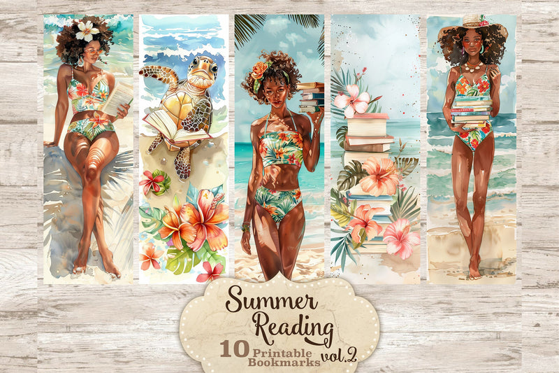 Beach Bookmarks | Summer Printable Set SVG GlamArtZhanna 