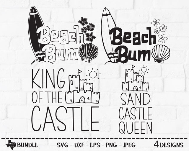 Beach Bum Bundle | Summer SVG SVG Texas Southern Cuts 