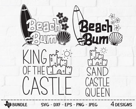 Beach Bum Bundle | Summer SVG SVG Texas Southern Cuts 