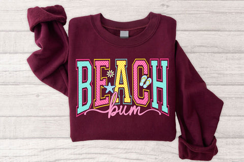 Beach Bum SVG PNG, Checkered Summer SVG SVG SVG Studio 
