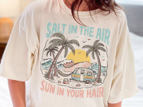 Beach Camper Sunset PNG SVG DesignDestine 