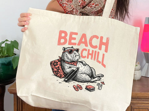 Beach Chill Capybara PNG, Funny Summer Animal T-Shirt Design SVG DesignDestine 