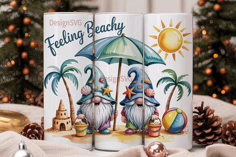 Beach Gnome 20oz Tumbler Wrap Sublimation DesignSVG 