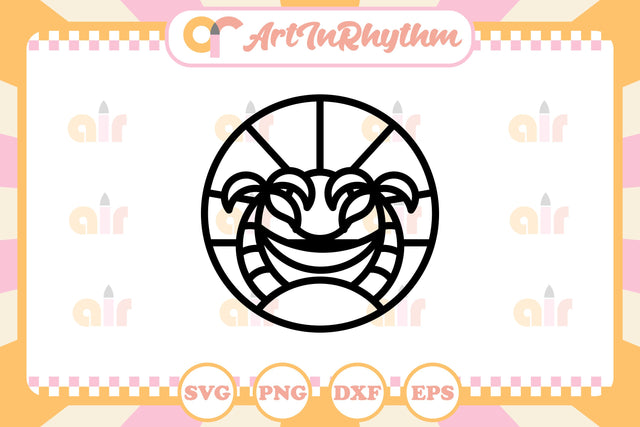 Beach Hammock Line Art Logo SVG Artinrhythm shop 