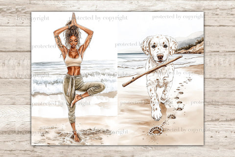 Beach Junk Journal Kit | Coastal Ephemera | Ocean Scrapbook SVG GlamArtZhanna 