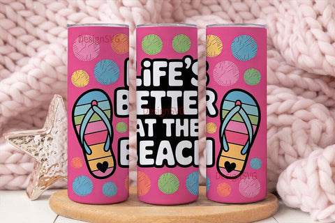Beach Life 20oz Tumbler Wrap Sublimation DesignSVG 