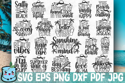 Beach Life SVG Bundle SVG MintyMarshmallows 