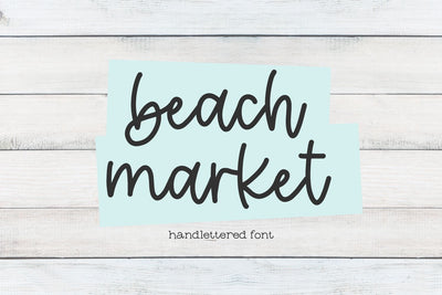 Beach Market Script Font Beck McCormick 