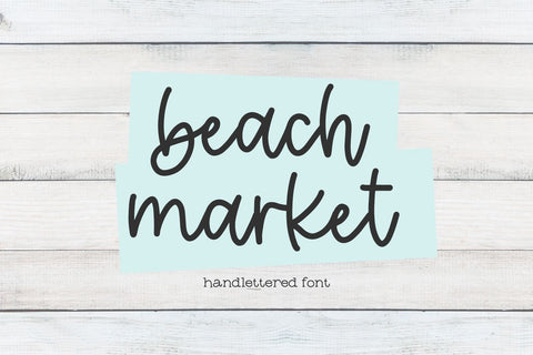 Beach Market Script Font Beck McCormick 