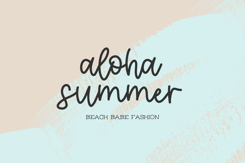 Beach Market Script Font Beck McCormick 