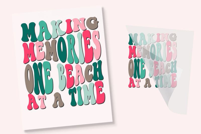 Beach Memories Iron On Transfer Physical So Fontsy T-Shirt Iron-On Transfer Shop 6x6