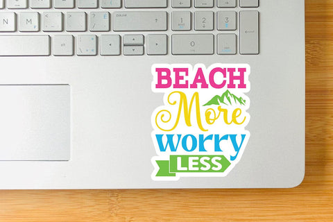 Beach More worry less SVG Angelina750 