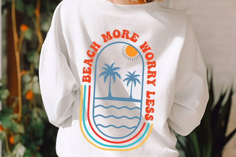 Beach More worry less svg Design SVG Regulrcrative 