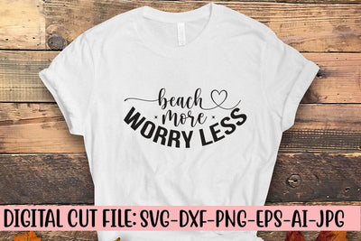 Beach More Worry Less SVG Design SVG Syaman 