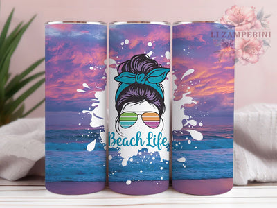 Beach Ocean Summer Tumbler Wrap, Ocean Tumbler Design, Summer Tumbler PNG, Coastal Sublimation Wrap, Tropical 20oz Tumbler, Sea Life Tumbler Wrap, Beach Theme Cup Design Sublimation Li Zamperini 