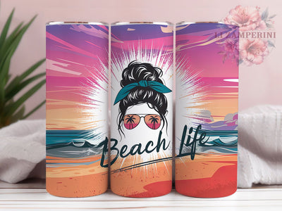 Beach Ocean Summer Tumbler Wrap, Ocean Tumbler Design, Summer Tumbler PNG, Coastal Sublimation Wrap, Tropical 20oz Tumbler, Sea Life Tumbler Wrap, Beach Theme Cup Design Sublimation Li Zamperini 