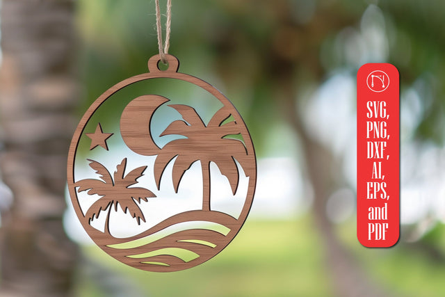 Beach Ornaments Laser Cut SVG SVG MD JOYNAL ABDIN 