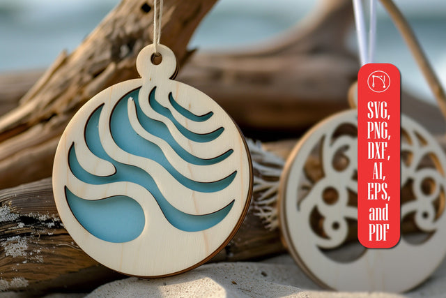 Beach Ornaments Laser Cut SVG SVG MD JOYNAL ABDIN 