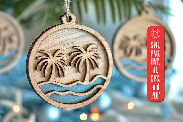 Beach Ornaments Laser Cut SVG SVG MD JOYNAL ABDIN 