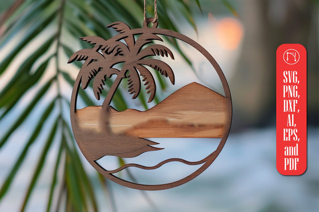 Beach Ornaments Laser Cut SVG SVG MD JOYNAL ABDIN 