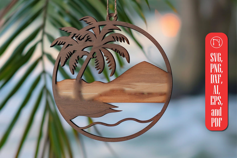 Beach Ornaments Laser Cut SVG SVG MD JOYNAL ABDIN 