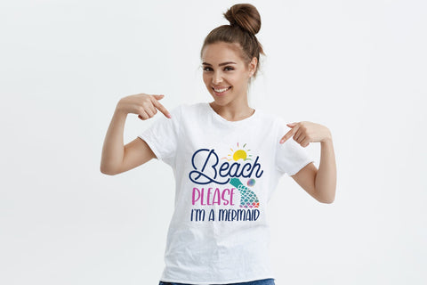 Beach Please I'm a Mermaid, Summer Sublimation Sublimation CraftLabSVG 