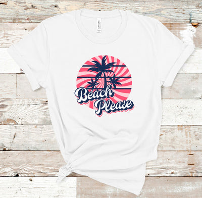 Beach Please Retro Summer PNG Sublimation So Fontsy VIP Design Shop 