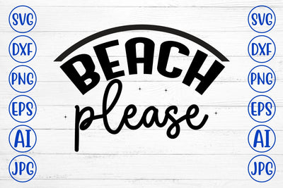 Beach Please SVG Syaman 