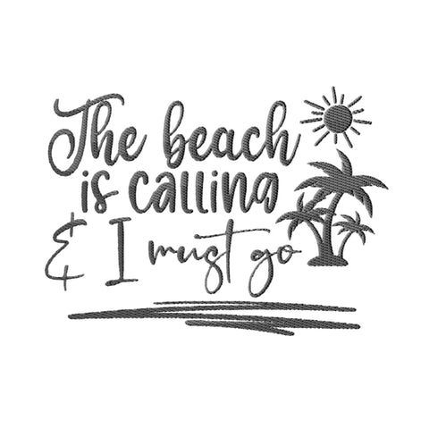 Beach Quotes Embroidery Designs Bundle - 6 Designs, Beach Embroidery Patterns, Beach Sayings Embroidery Files, Vacation Embroidery Files Embroidery/Applique DESIGNS HappyDesignStudio 