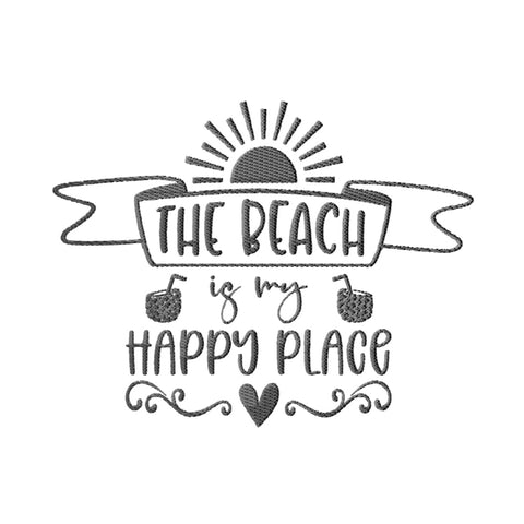 Beach Quotes Embroidery Designs Bundle - 6 Designs, Beach Embroidery Patterns, Beach Sayings Embroidery Files, Vacation Embroidery Files Embroidery/Applique DESIGNS HappyDesignStudio 
