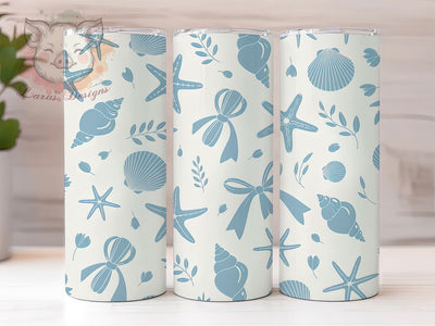 Beach Seamless Pattern Design 20oz Tumbler Wrap, Seamless Design, Repeating Pattern, Fabric Print, Wallpaper Theme, 20oz Tumbler Wrap, Sublimation PNG Sublimation Lara' s Designs 