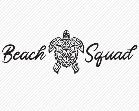Beach Squad | Summer SVG SVG Texas Southern Cuts 