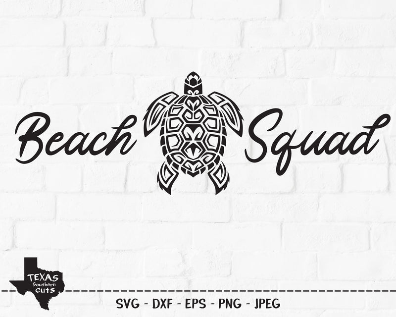 Beach Squad | Summer SVG SVG Texas Southern Cuts 