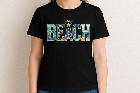 Beach Sublimation PNG Coastal Lettering Digital Download SVG BillahCrafts 