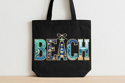 Beach Sublimation PNG Coastal Lettering Digital Download SVG BillahCrafts 