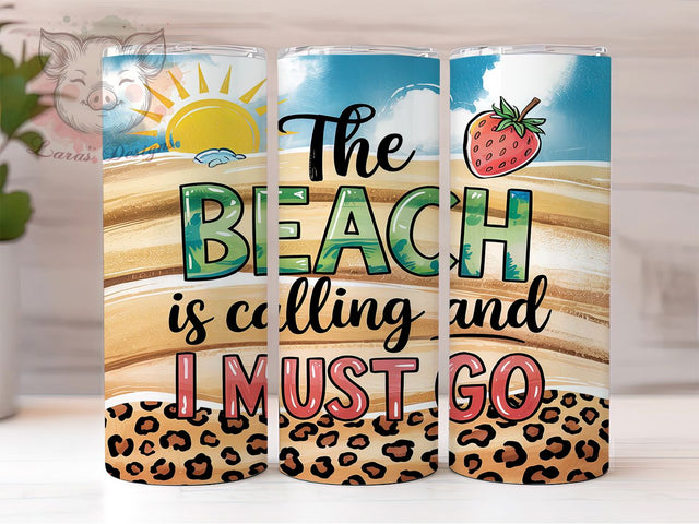 Beach Summer Vibes Ocean Lover Tumbler, Summer Vibes Tumbler, Ocean Lover Tumbler, 20oz Sublimation Wrap, Coastal Tumbler Design, Vacation Tumbler Wrap, Beach Quote Tumbler Design Sublimation Lara' s Designs 