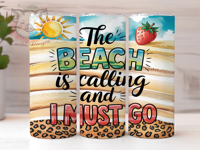 Beach Summer Vibes Ocean Lover Tumbler, Summer Vibes Tumbler, Ocean Lover Tumbler, 20oz Sublimation Wrap, Coastal Tumbler Design, Vacation Tumbler Wrap, Beach Quote Tumbler Design Sublimation Lara' s Designs 