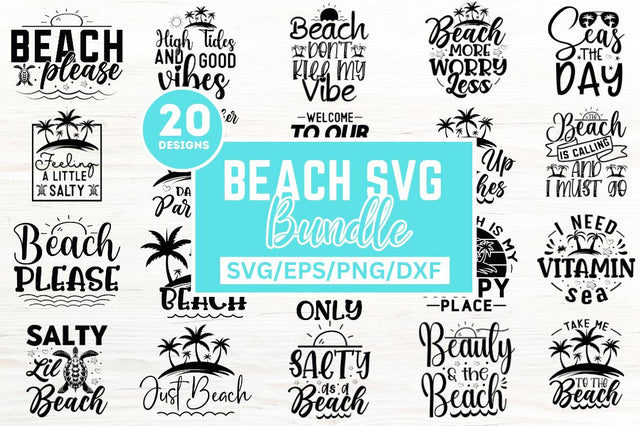 Beach SVG Bundle Design SVG Designangry 